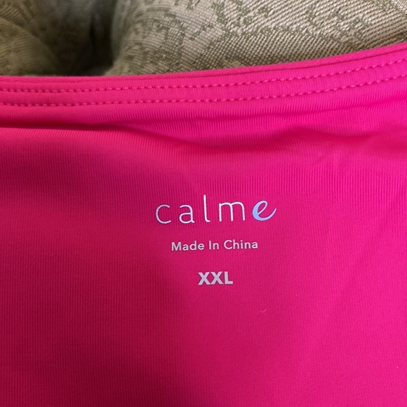 Johnny Was Calme Endurance Sports Bra Size XXL Pink NWT Retail $78 - Picture 2 of 7